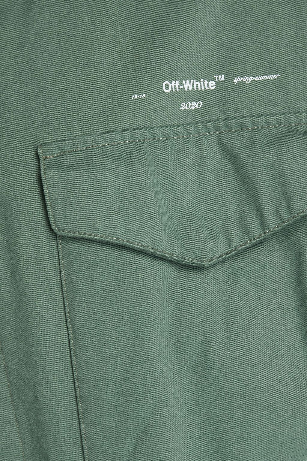 OFF-WHITE™ Jacke aus Baumwoll-Twill mit Print