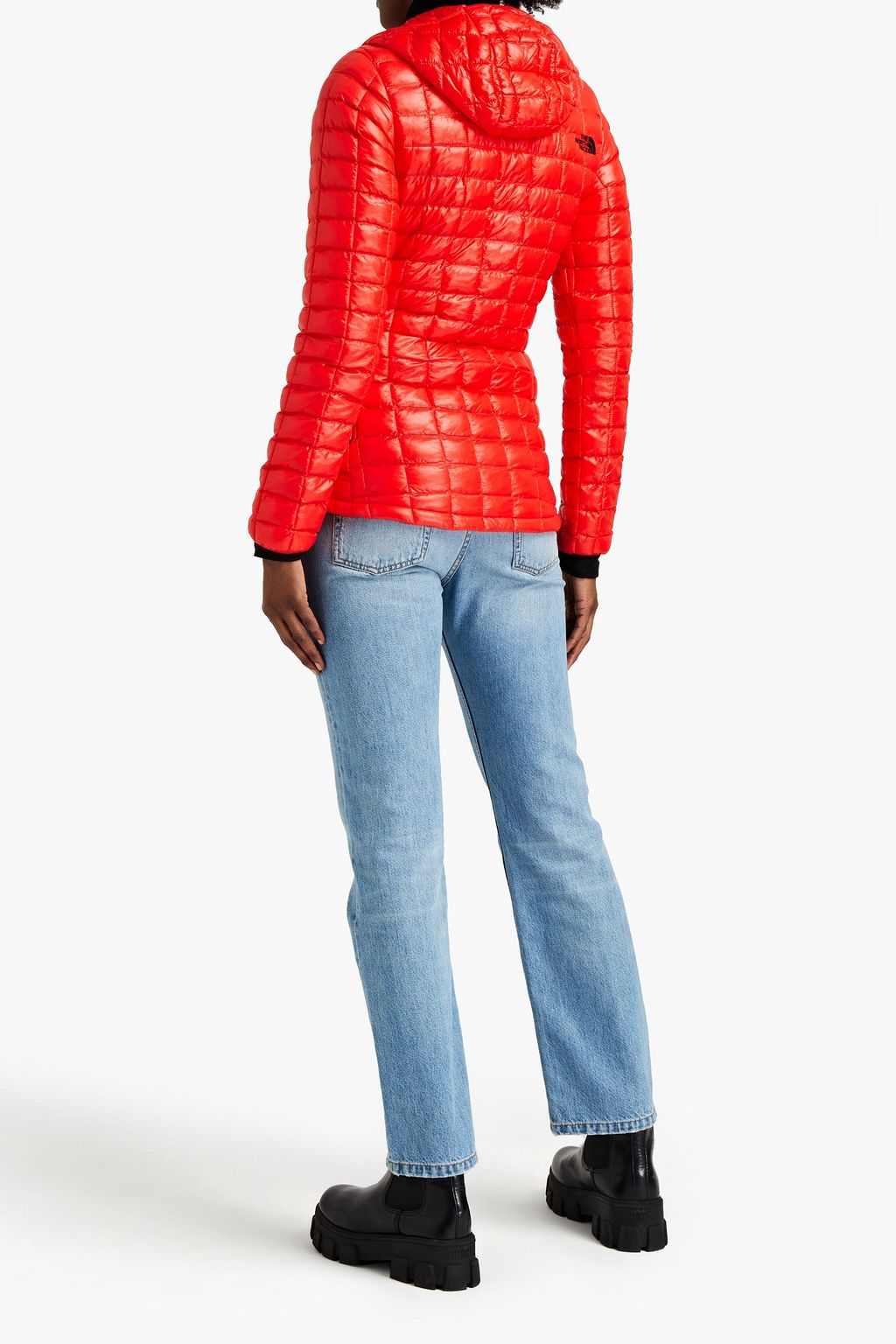 THE NORTH FACE Embroidered quilted shell hooded jacket
