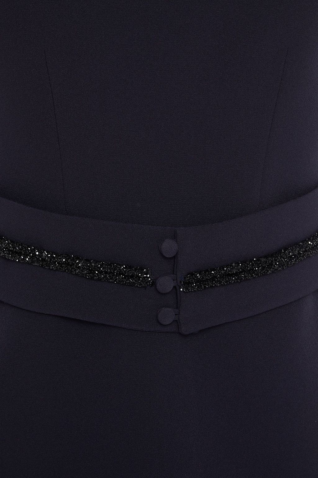 SAFIYAA Halo belted embellished crepe top