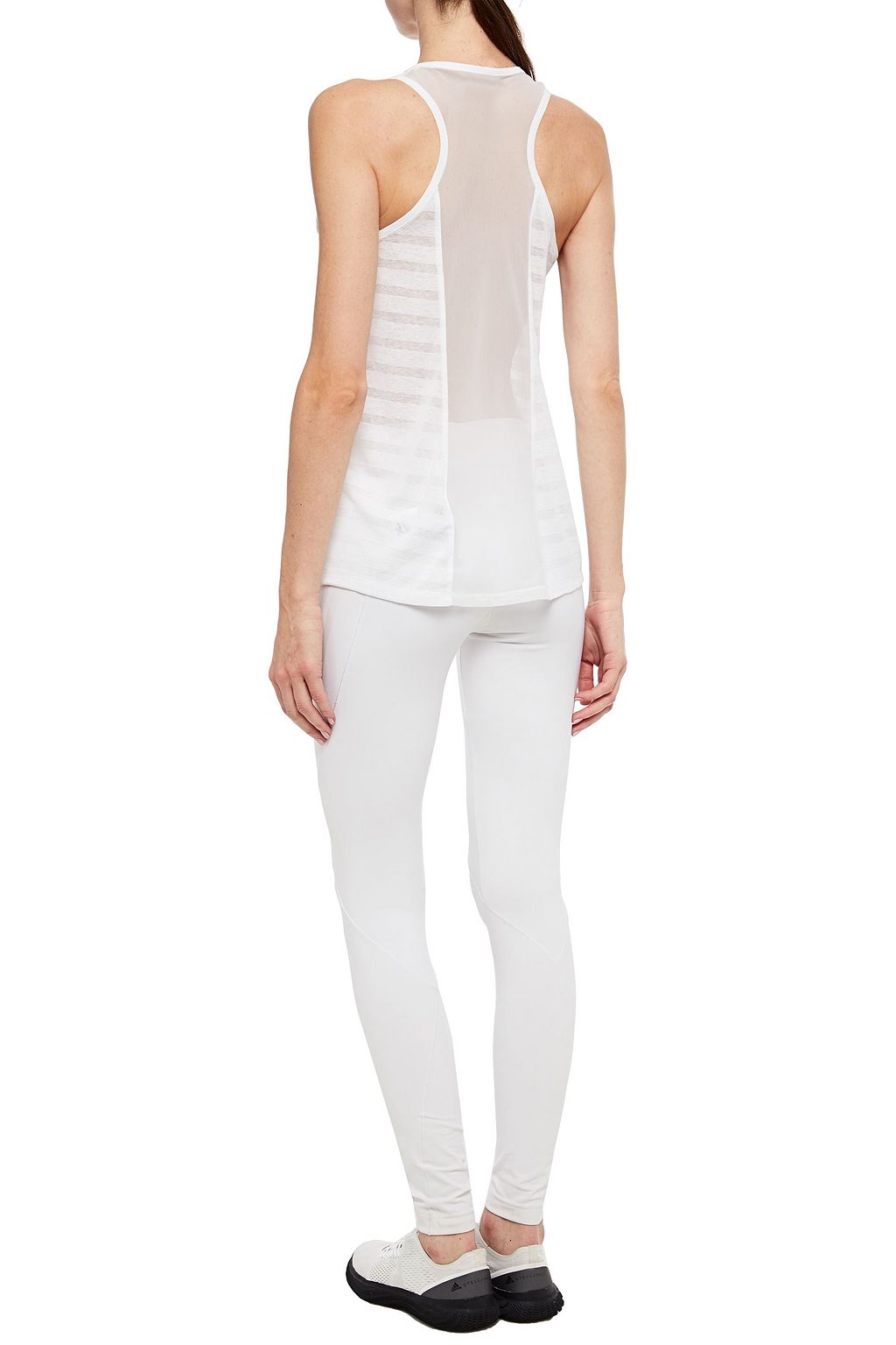 THE NORTH FACE Printed stretch-mesh and slub jersey tank