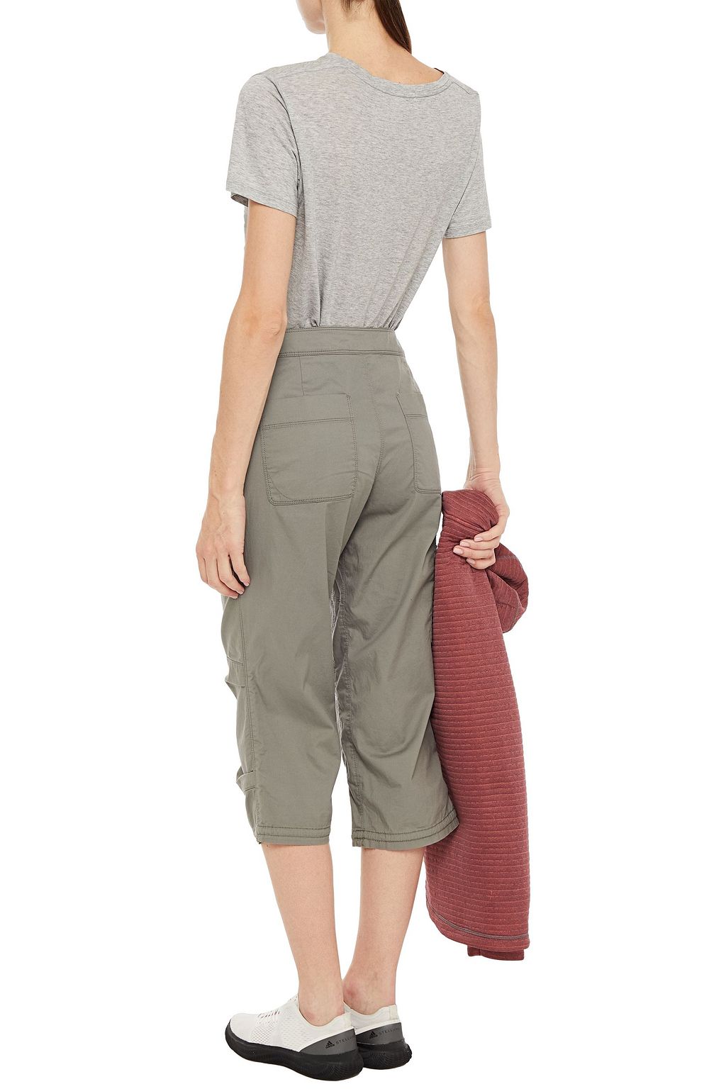 THE NORTH FACE Cropped stretch-cotton twill straight-leg pants