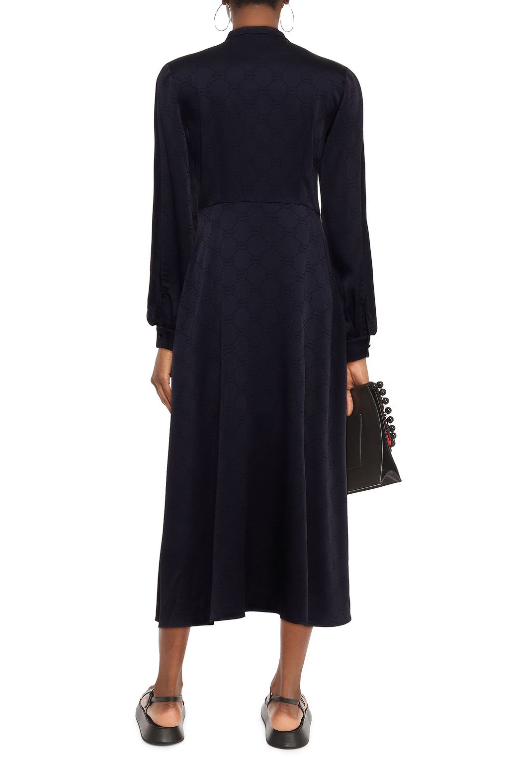 MARKUS LUPFER Freya layered satin-jacquard midi dress
