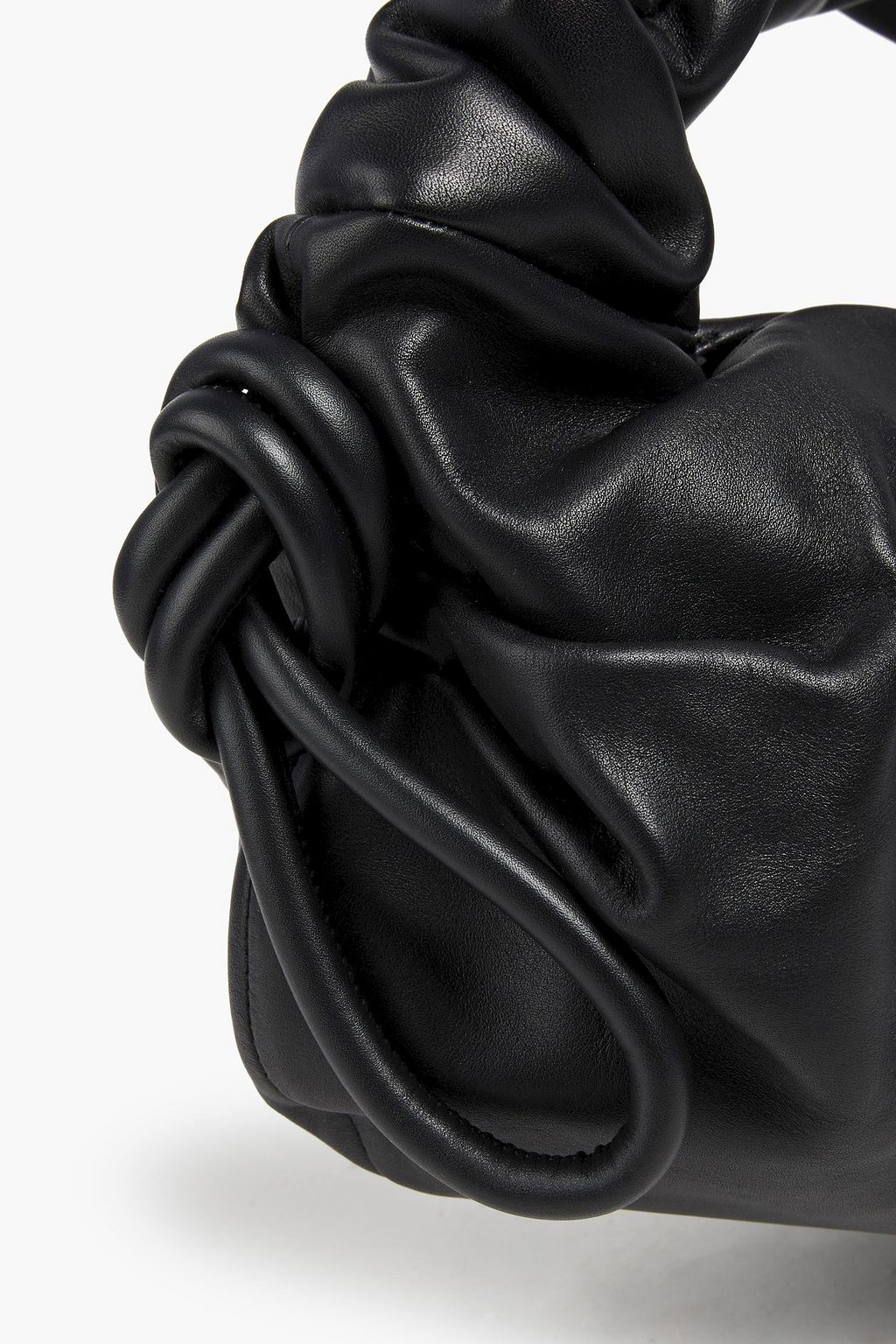 DANSE LENTE Lola gathered leather shoulder bag