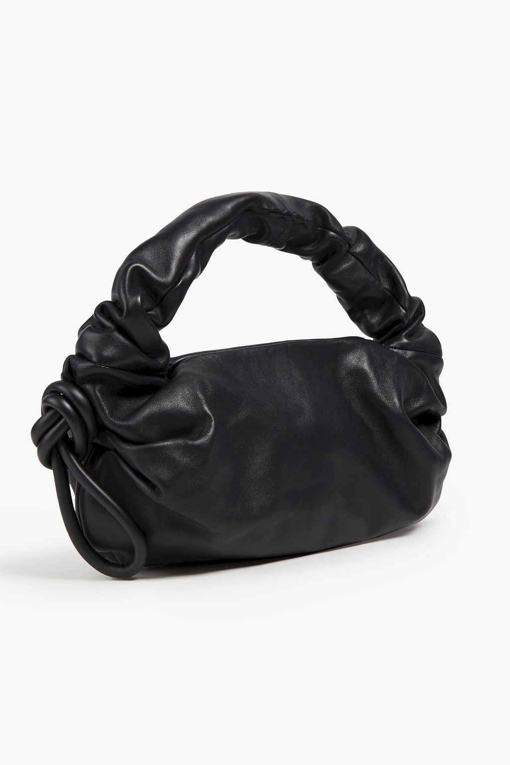 DANSE LENTE Lola gathered leather shoulder bag