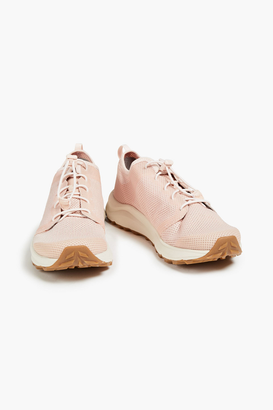 The North Face Coated Mesh Trainers In Baby Pink