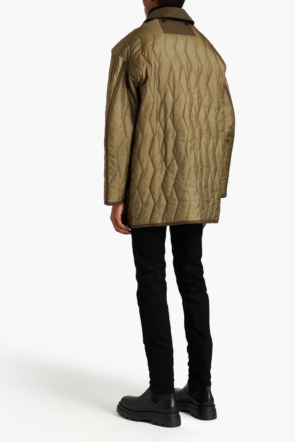 YVES SALOMON Quilted shell coat