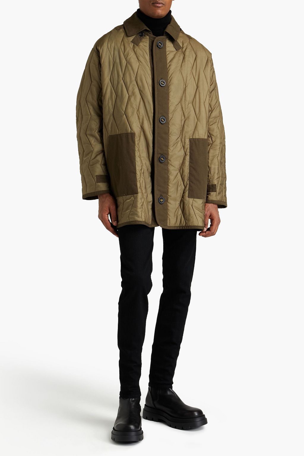 YVES SALOMON Quilted shell coat