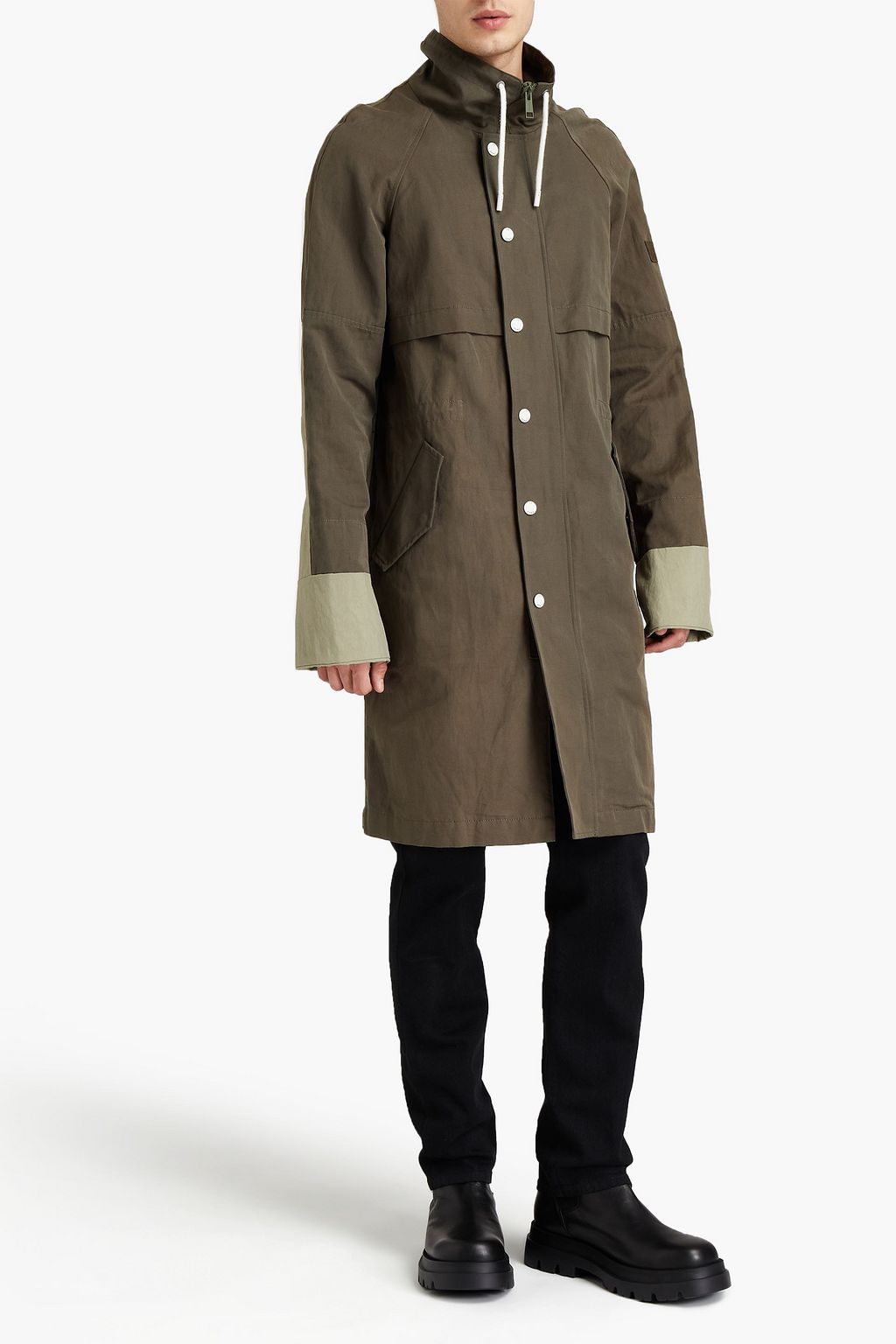 ARMY BY YVES SALOMON Cotton and linen-blend canvas trench coat