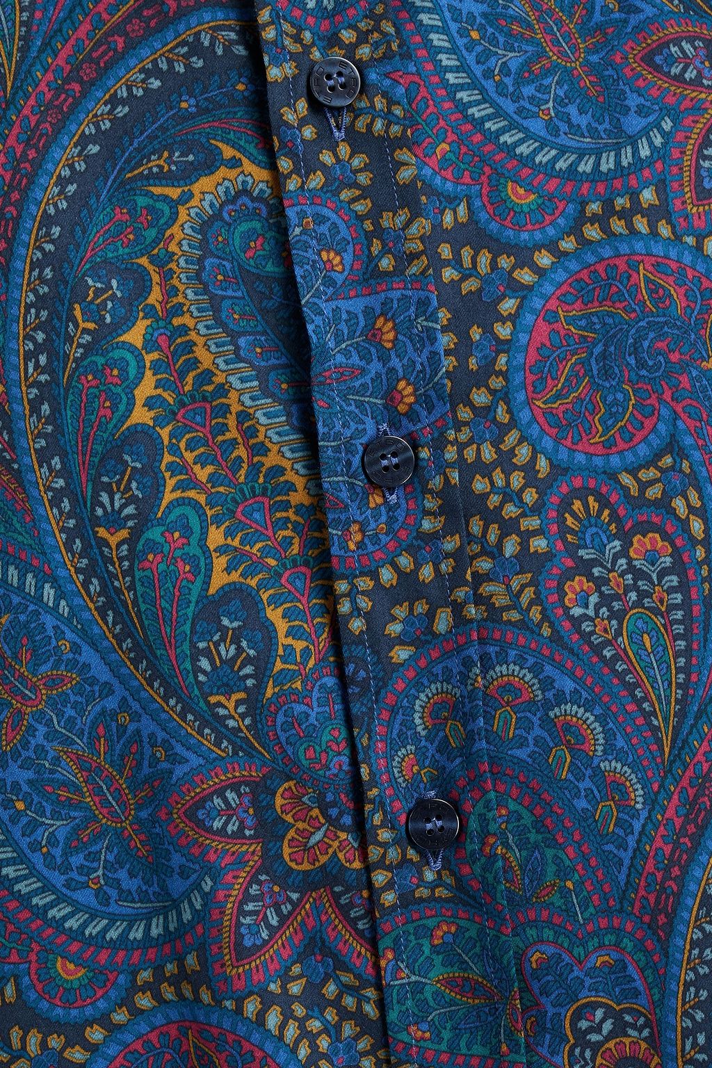 ETRO Printed cotton-poplin shirt
