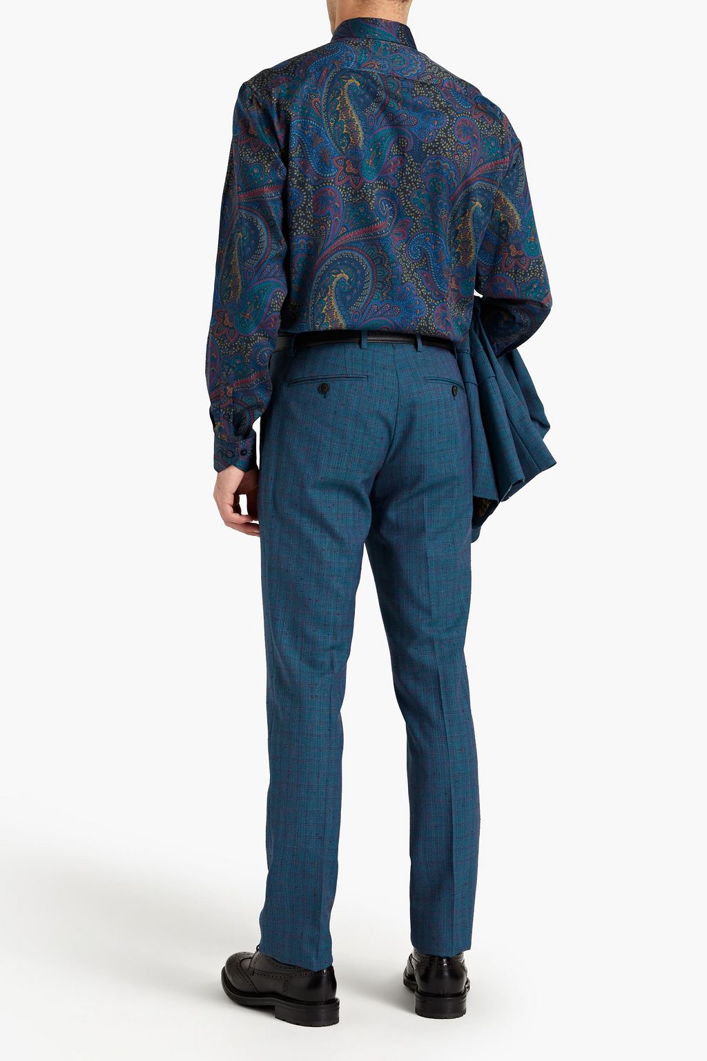 ETRO Printed cotton-poplin shirt