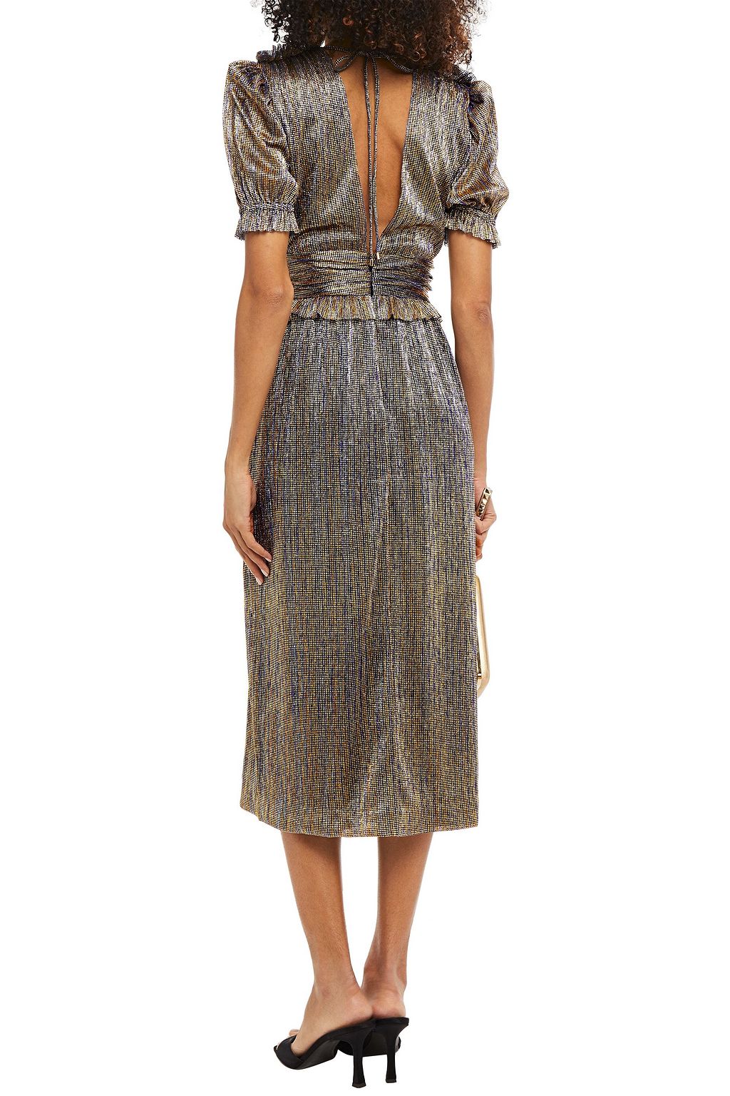 rebecca vallance luna short sleeve gown