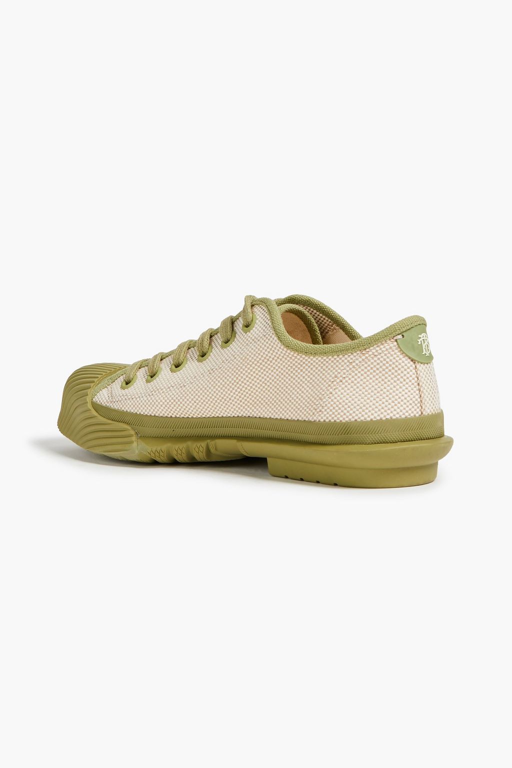 TORY BURCH Logo-appliquéd canvas sneakers