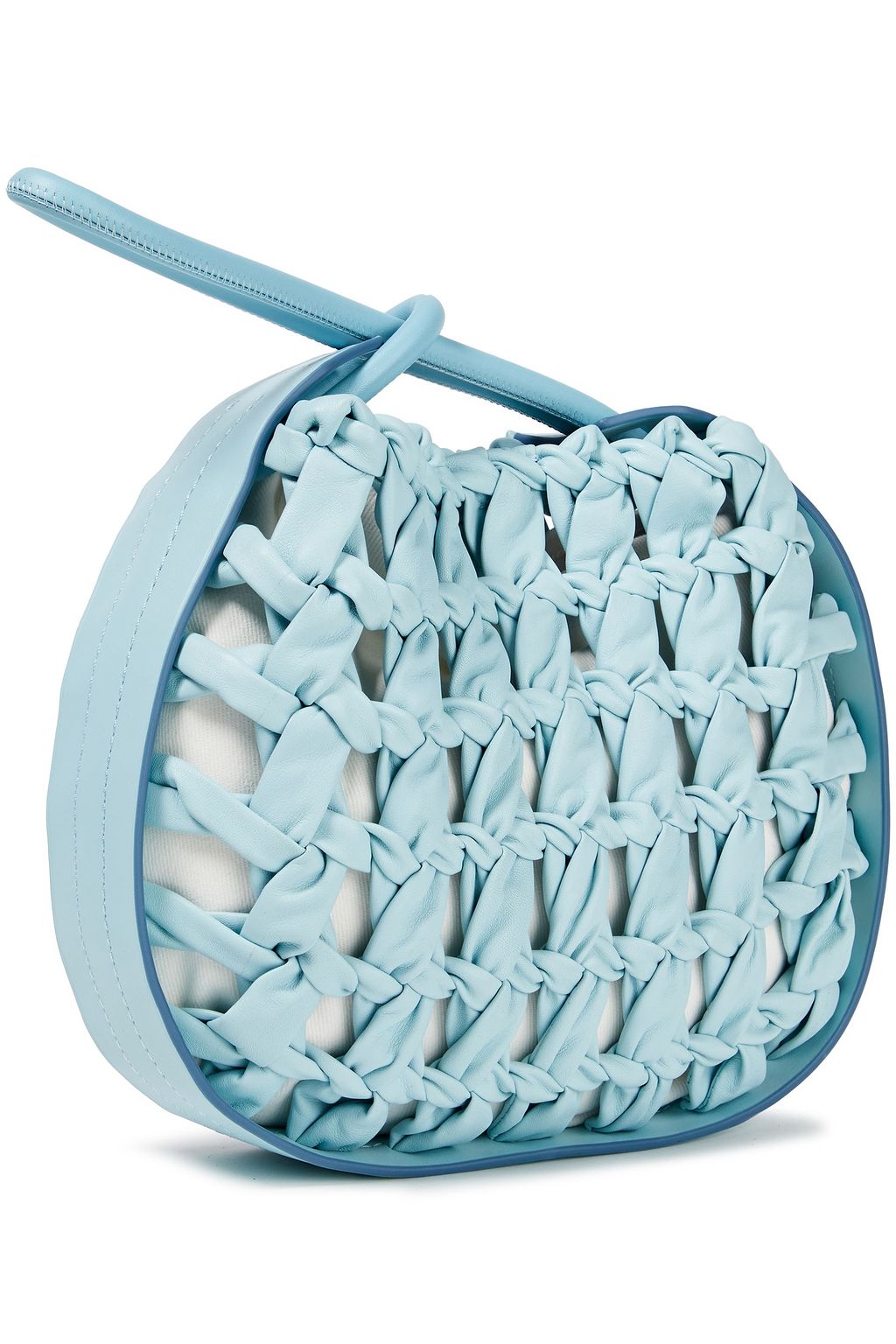 DANSE LENTE Lake woven leather tote