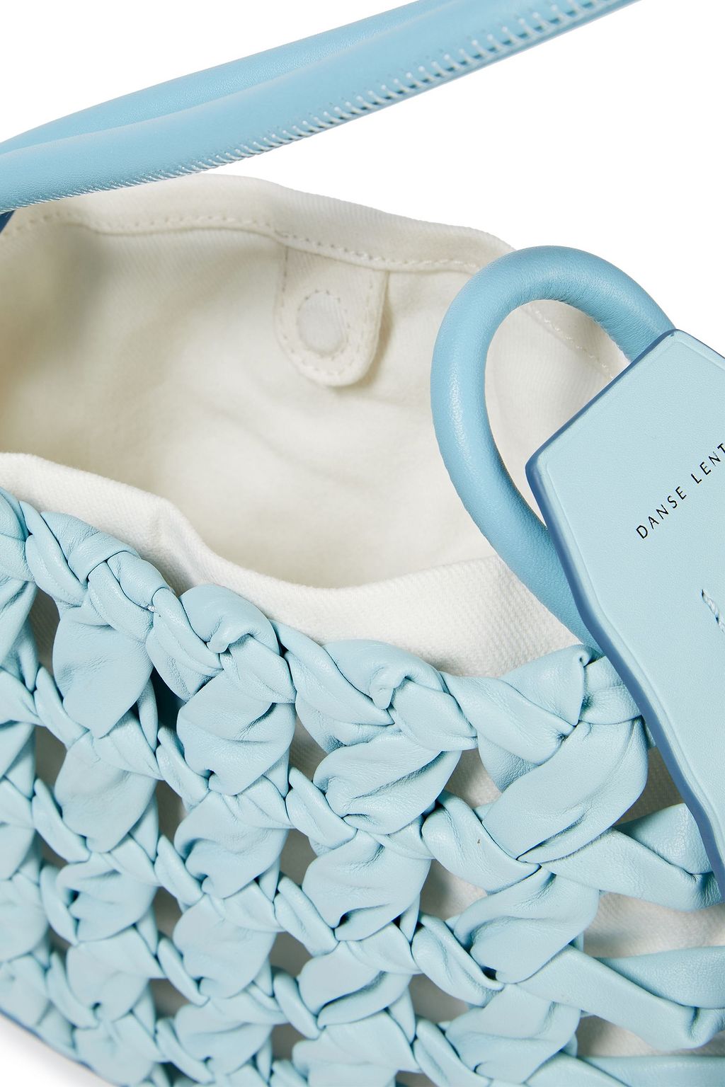 DANSE LENTE Lake woven leather tote
