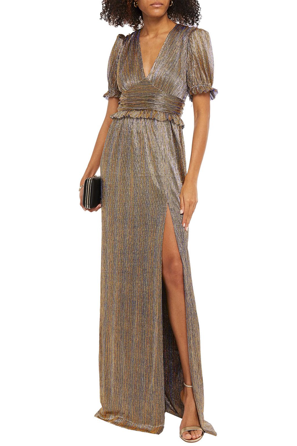 rebecca vallance luna short sleeve gown