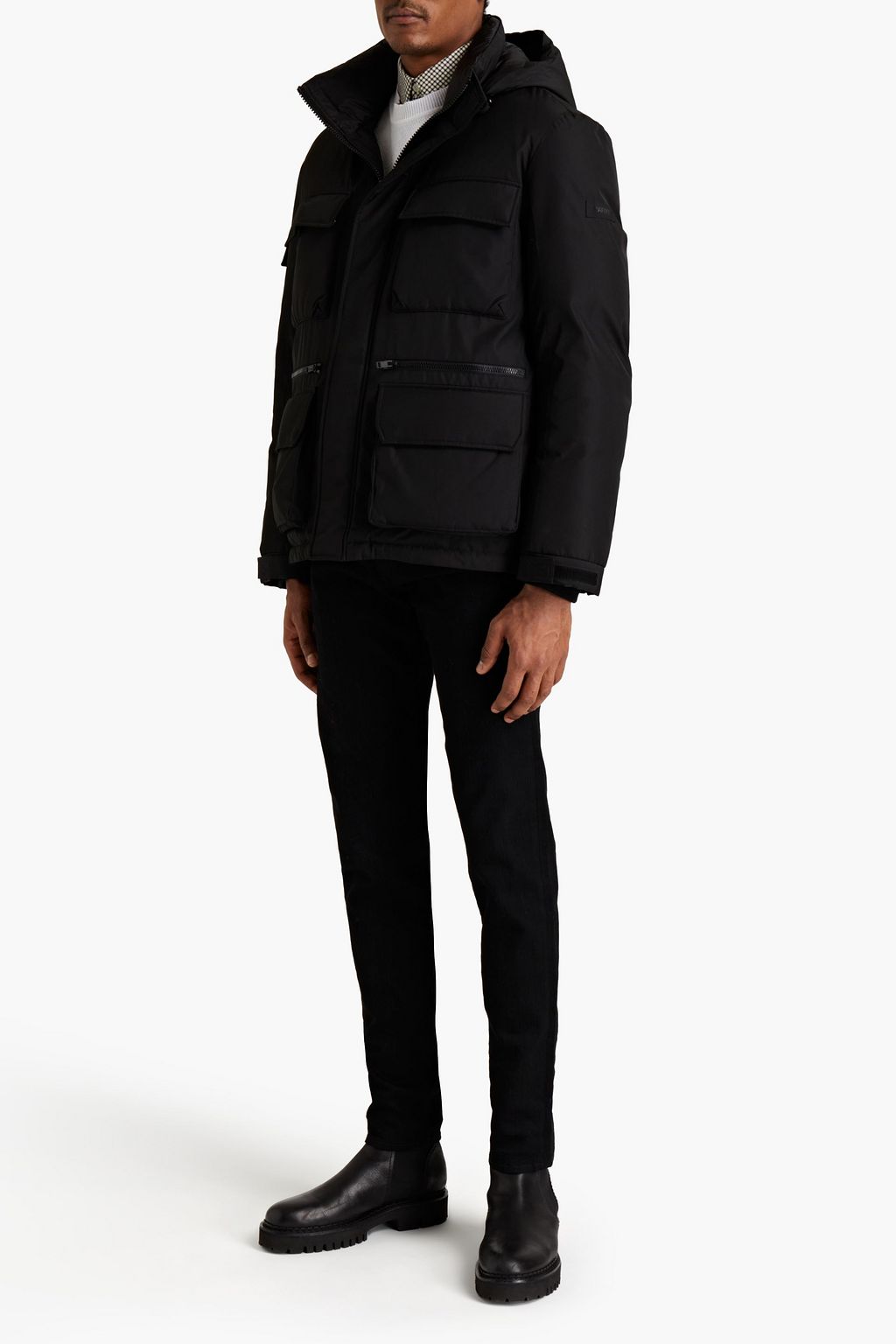 ARMY BY YVES SALOMON Woven hooded jacket