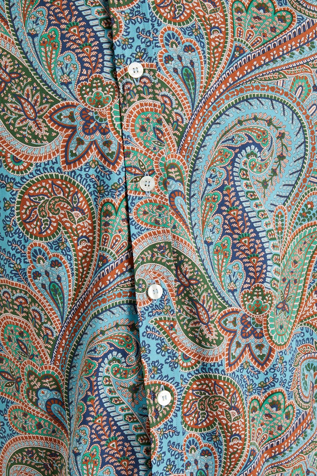 ETRO Printed cotton-poplin shirt