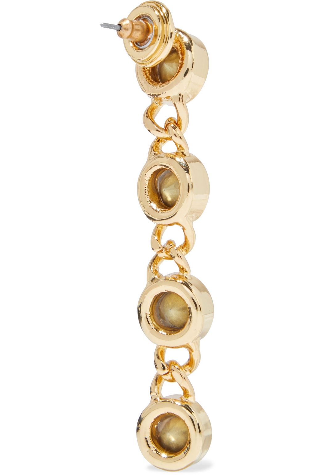 KENNETH JAY LANE Gold-plated crystal earrings