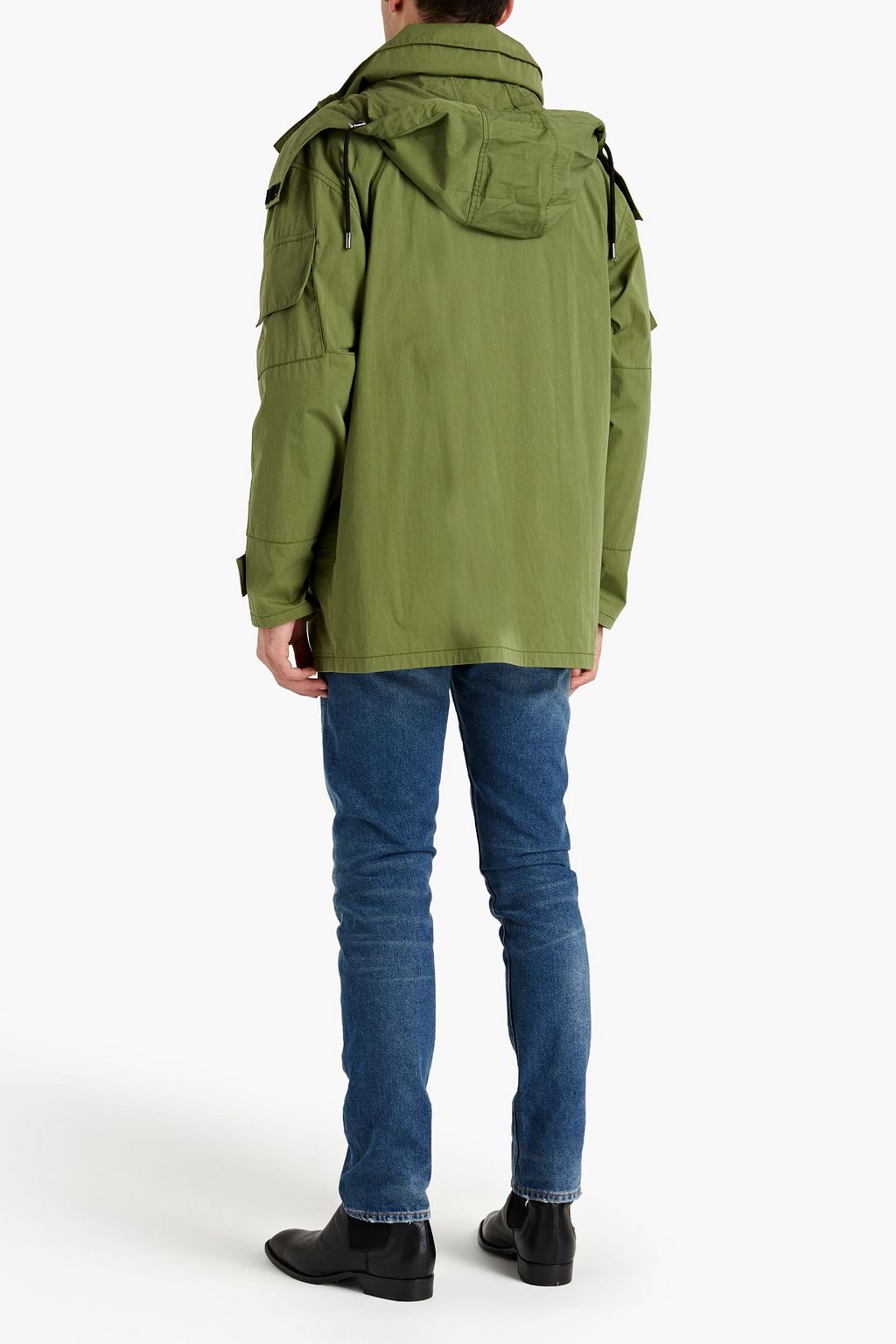 ARMY BY YVES SALOMON Shearling-lined cotton-blend twill hooded parka