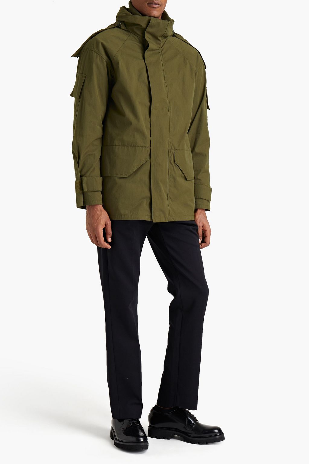 ARMY BY YVES SALOMON Cotton-blend twill hooded parka