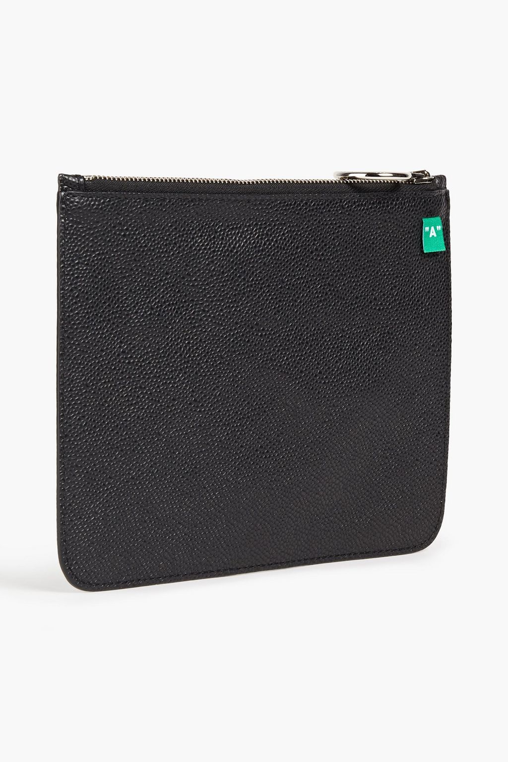 OFF-WHITE™ Printed textured-leather pouch
