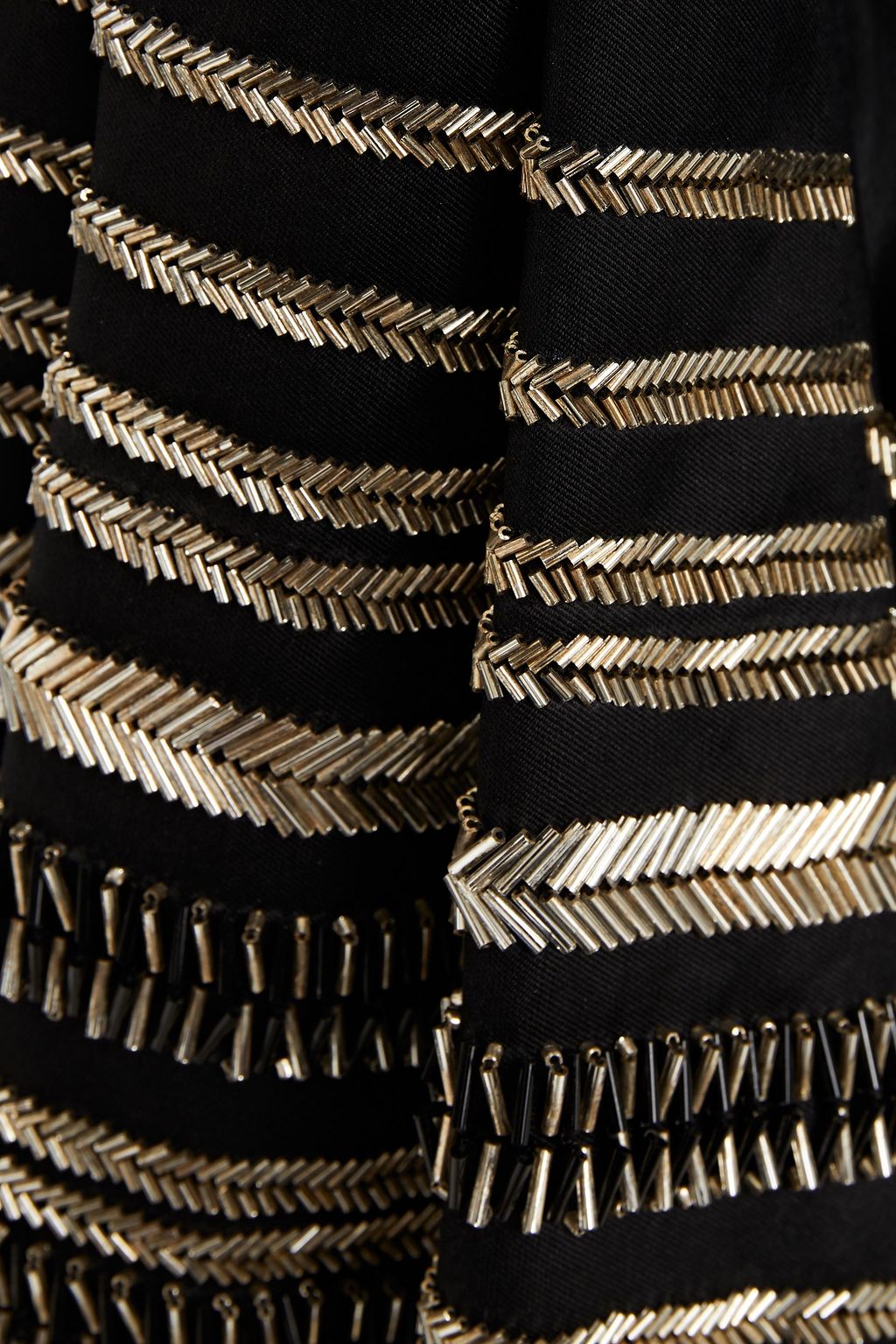 AMANDA WAKELEY Bead-embellished satin-twill and crepe jacket