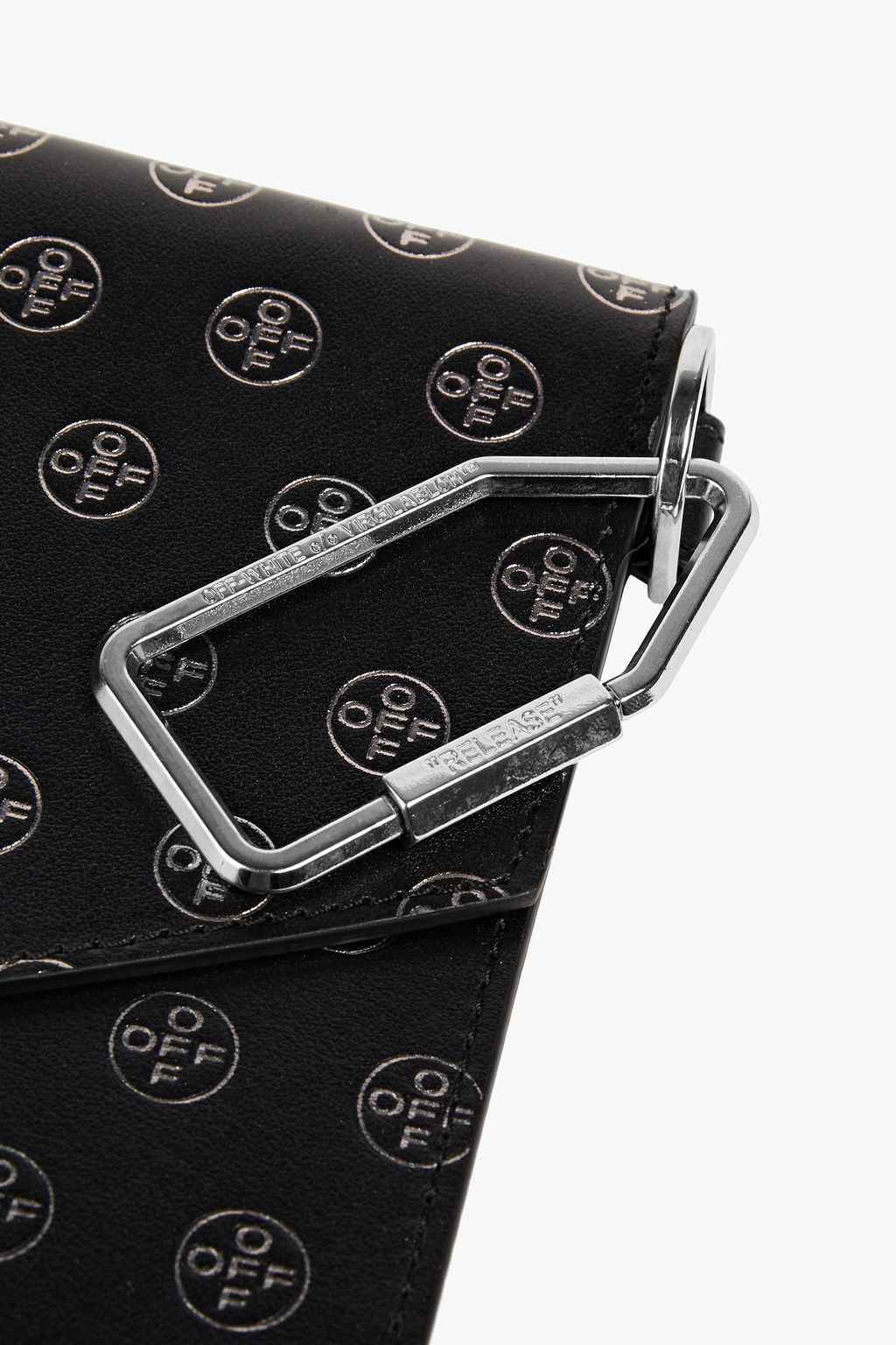 OFF-WHITE™ Embossed logo-print faux leather document case