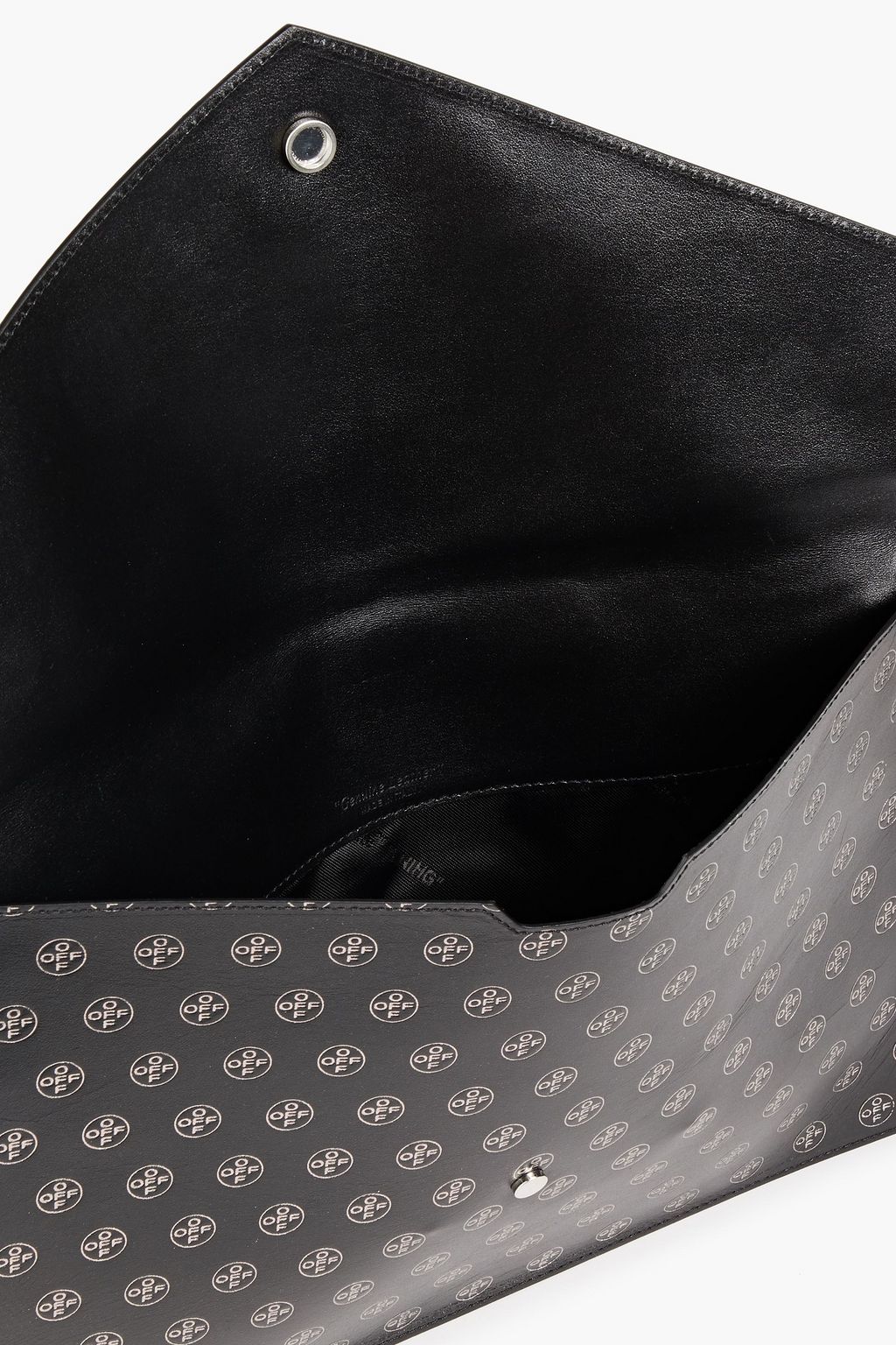 OFF-WHITE™ Embossed logo-print faux leather document case