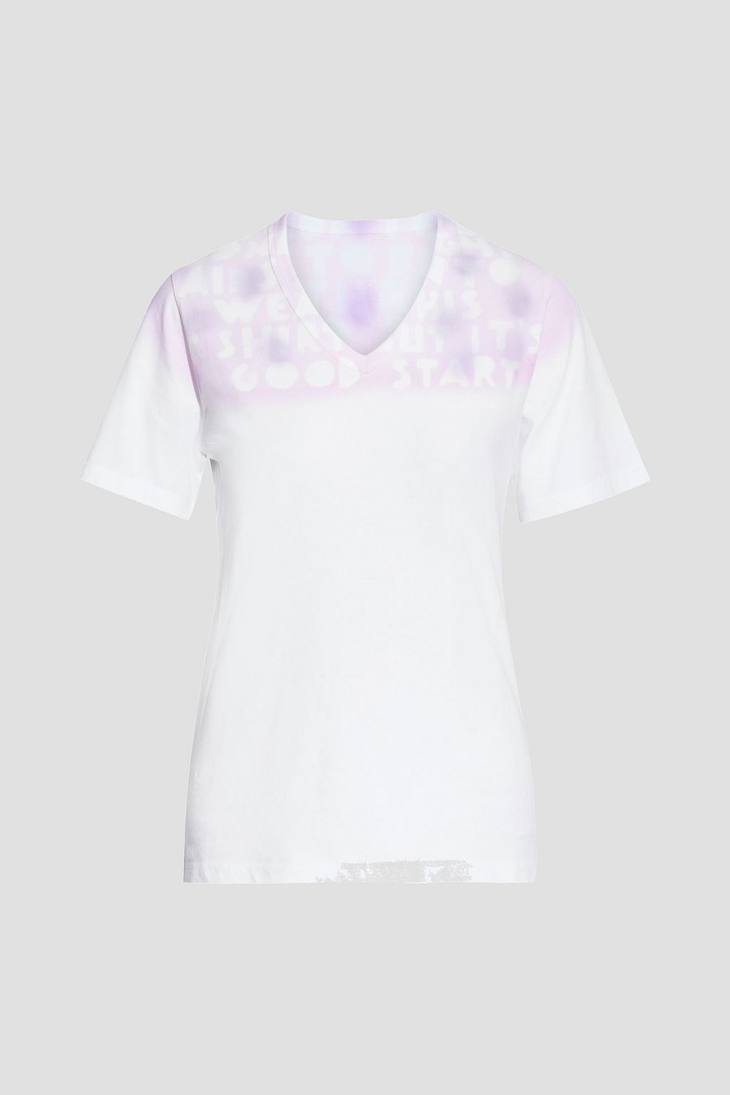 White Printed cotton-jersey T-shirt | MM6 MAISON MARGIELA | THE OUTNET