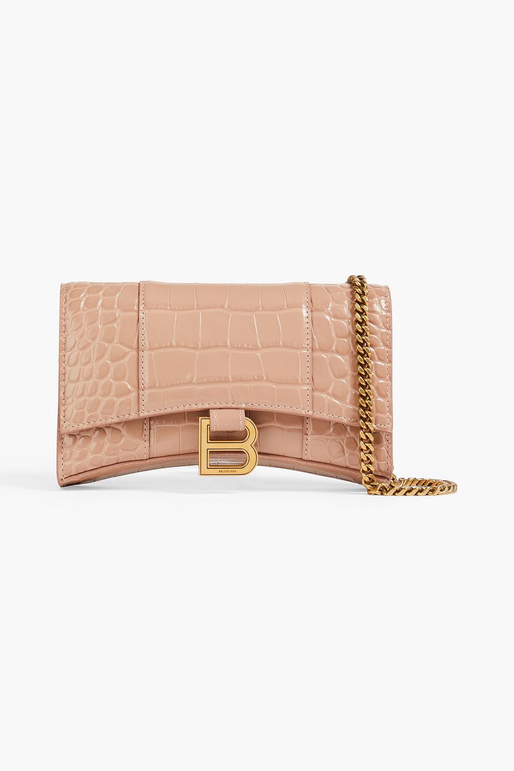 BALENCIAGA クロコ風レザー ウォレット
