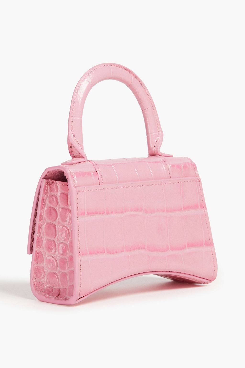 BALENCIAGA Croc-effect leather tote