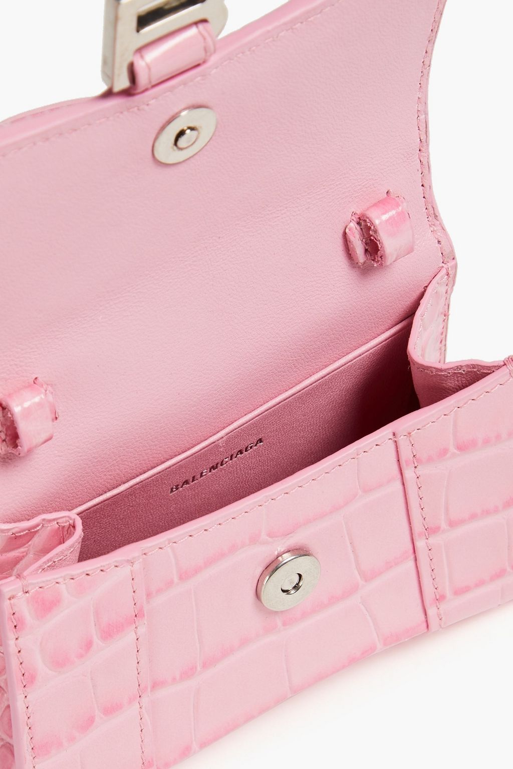 BALENCIAGA Croc-effect leather tote
