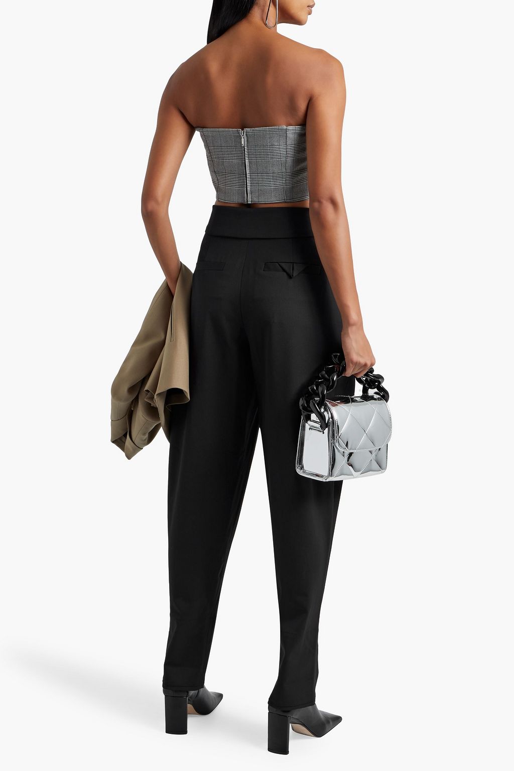 PROENZA SCHOULER Fold-over wool-blend tapered pants