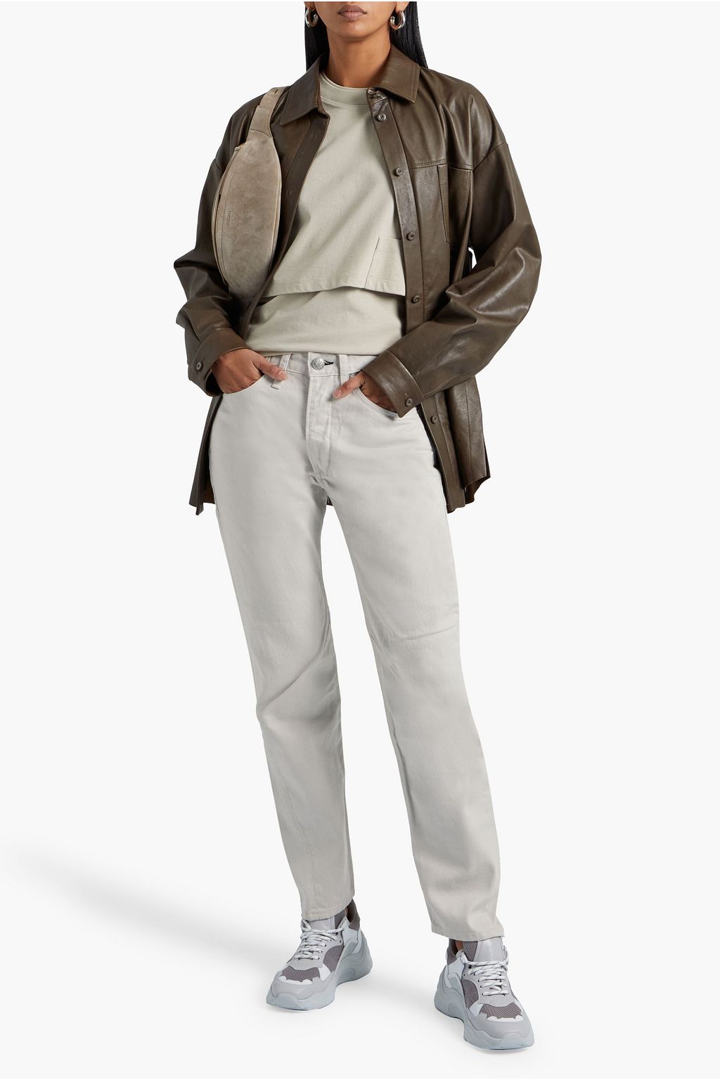 RAG & BONE 하이라이즈 스트레이트 레그 진