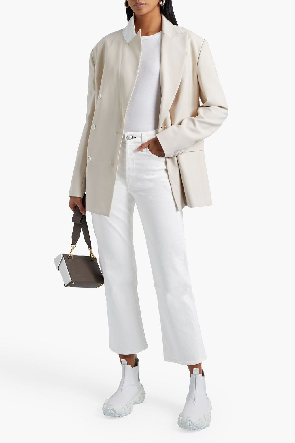 RAG & BONE Maya 하이라이즈 크롭 스트레이트 레그 진