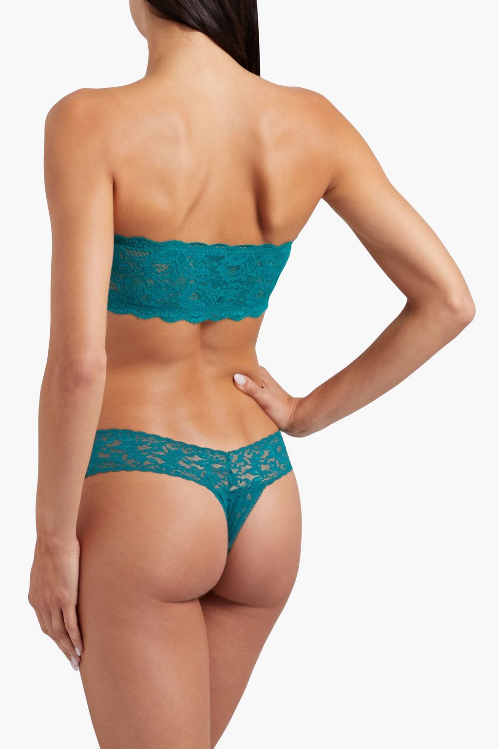 COSABELLA Never Say Never cotton-blend lace bandeau bra
