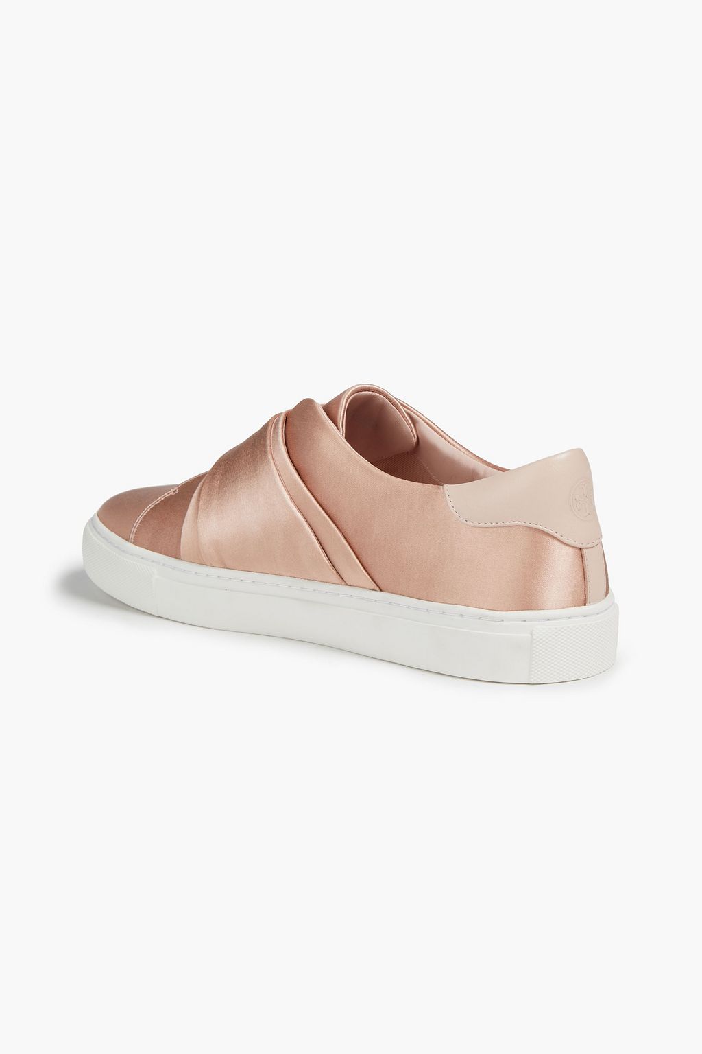 TORY BURCH Embellished satin sneakers