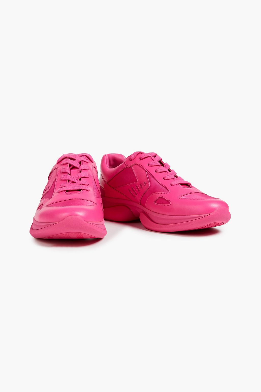 TORY SPORT Shell-paneled leather sneakers