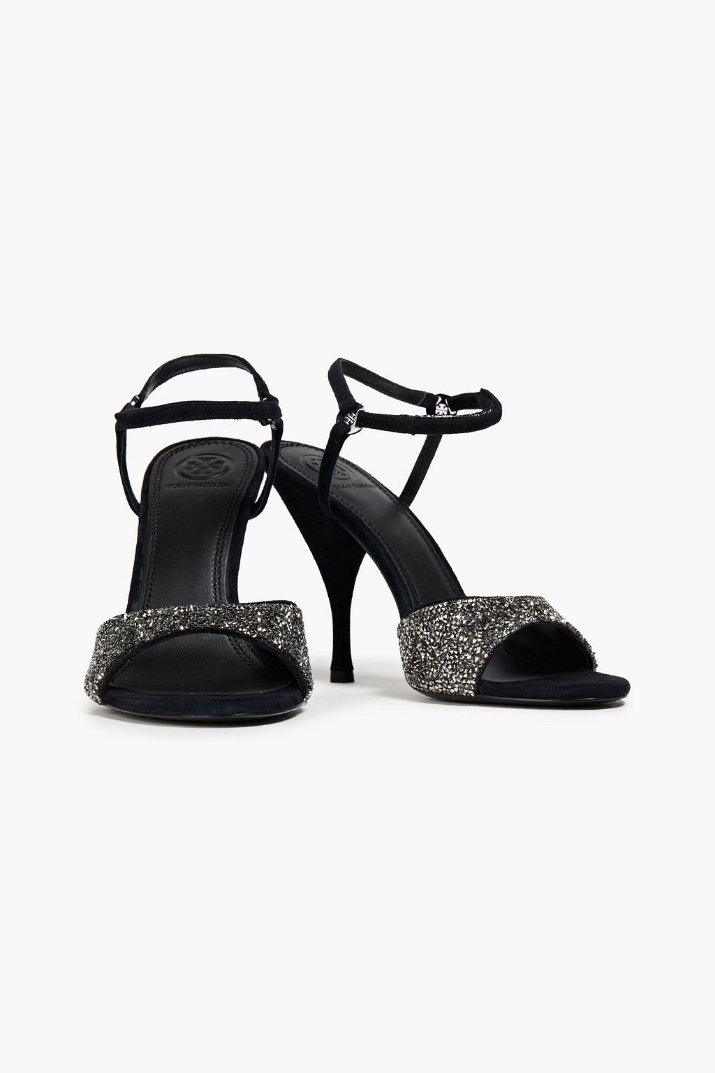 TORY BURCH Elodie 105 装飾付き スエード サンダル