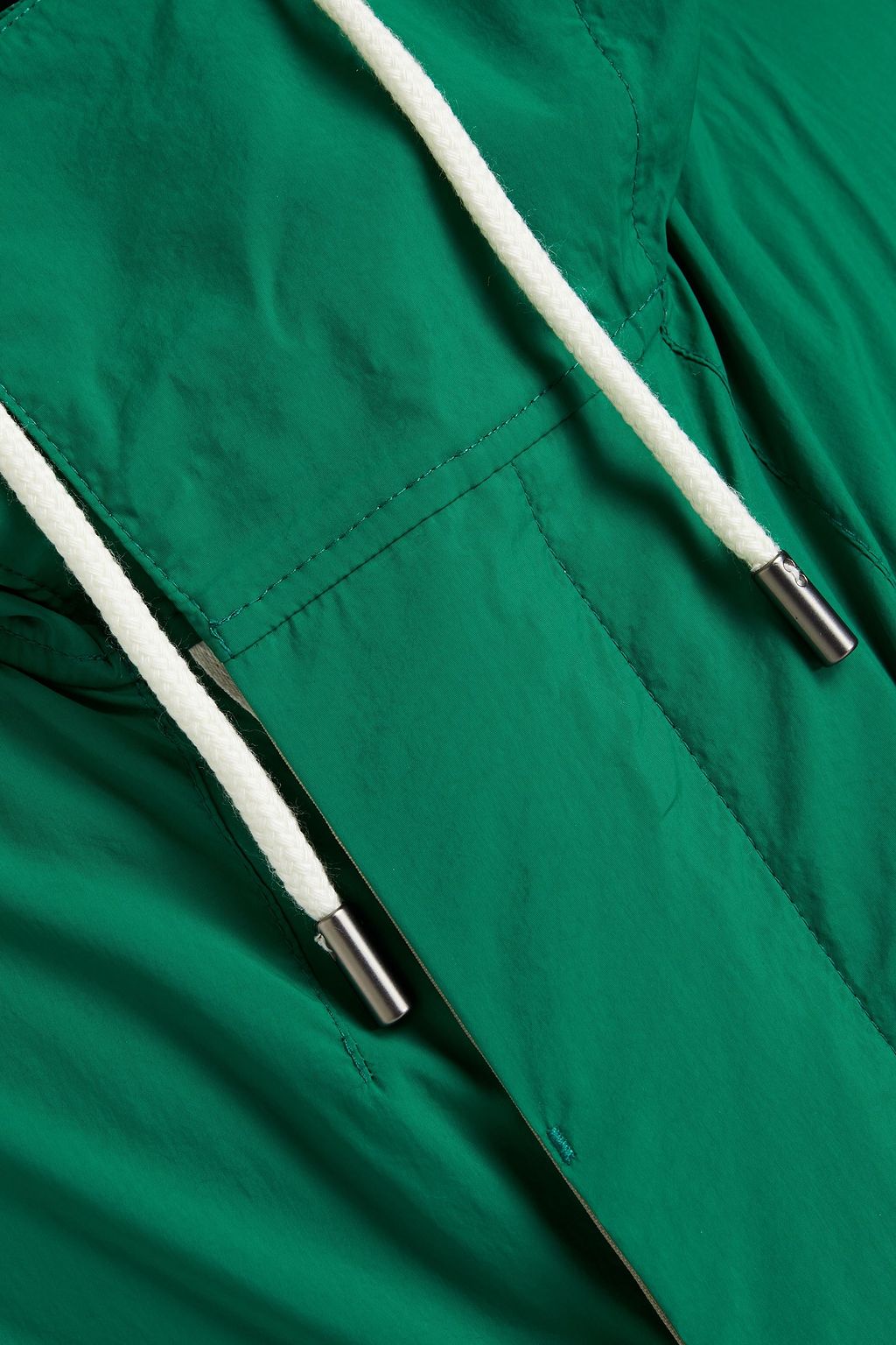 ARMY BY YVES SALOMON Logo-appliquéd shell hooded raincoat