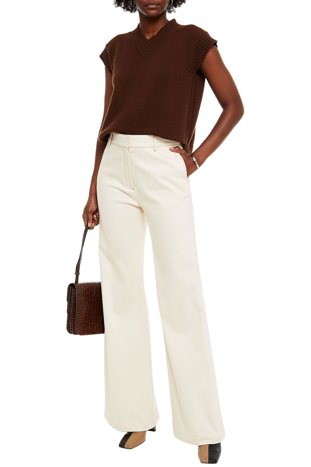 ROSETTA GETTY High-rise flared jeans