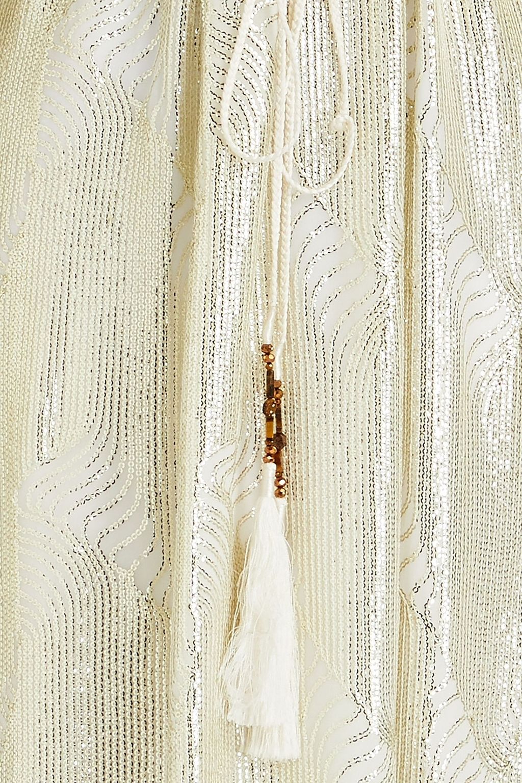 AMANDA WAKELEY Embellished crepe maxi dress