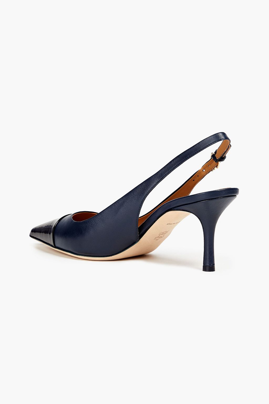TORY BURCH Penelope 65 patent and smooth leather slingback pumps