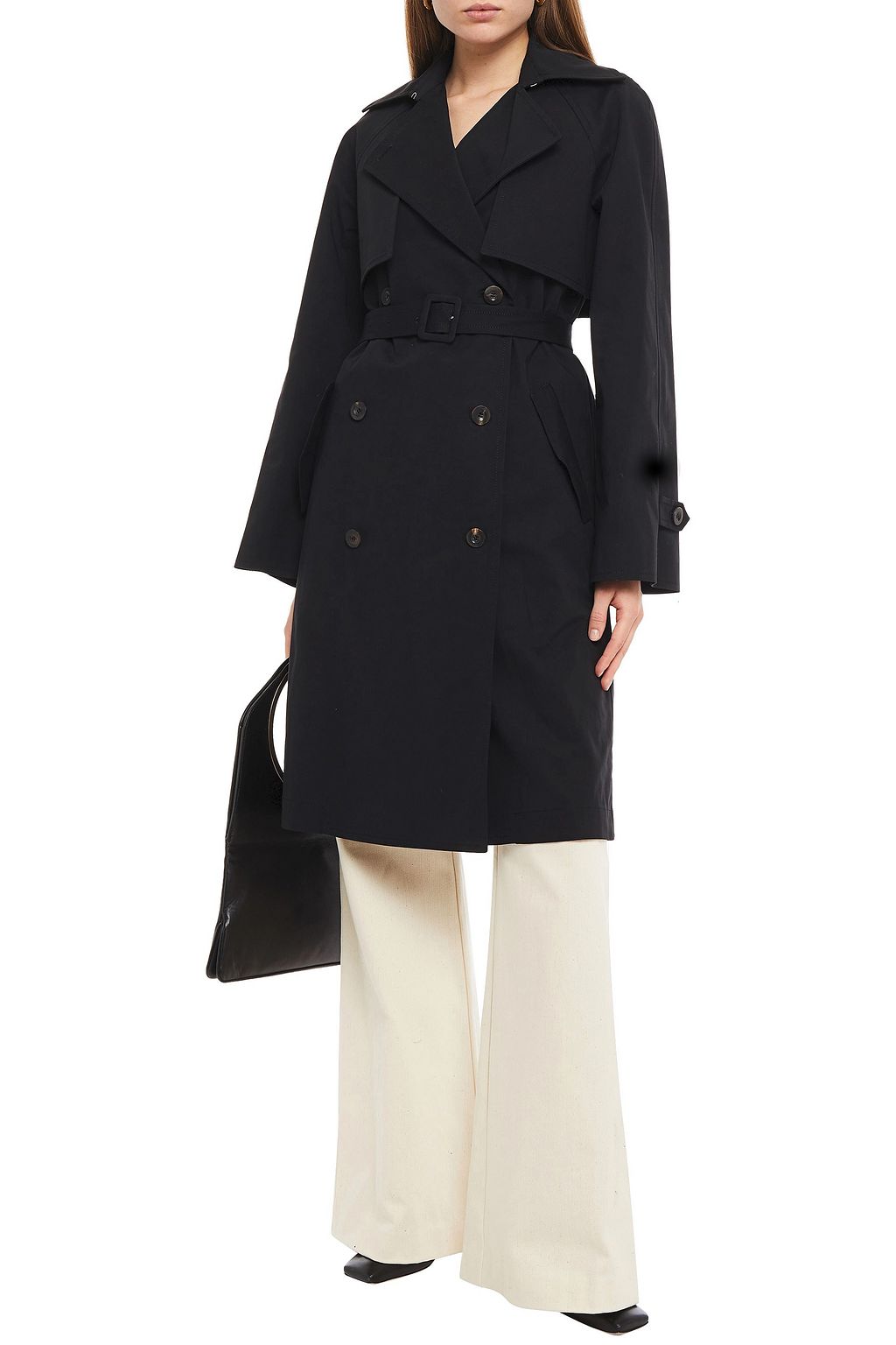 ROSETTA GETTY Cotton-blend gabardine trench coat
