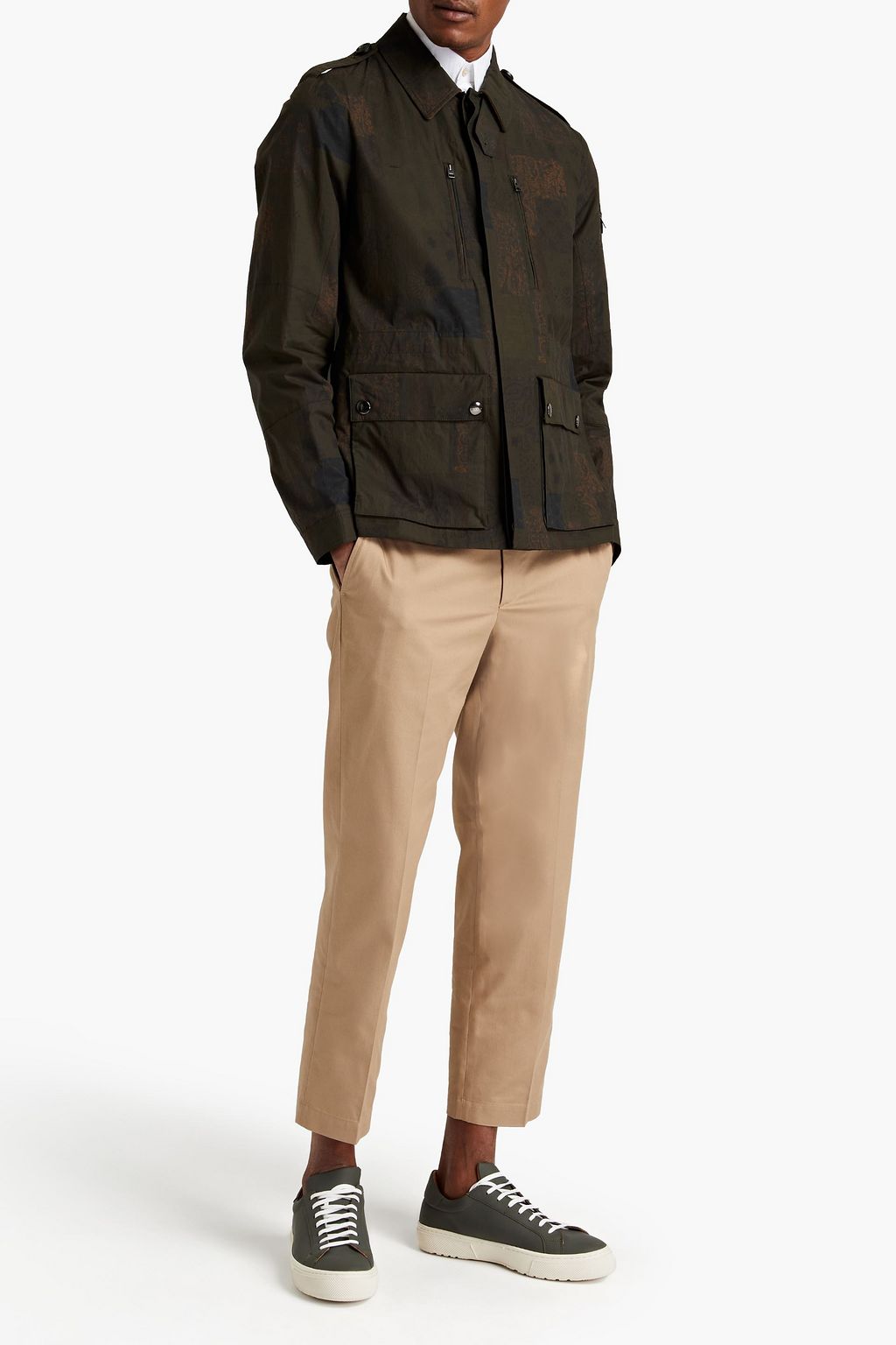 ETRO Paisley-print cotton-poplin field jacket
