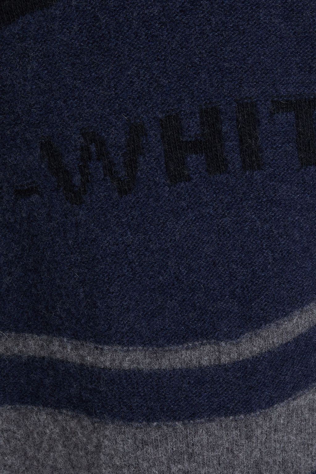 OFF-WHITE™ Brushed intarsia wool sweater