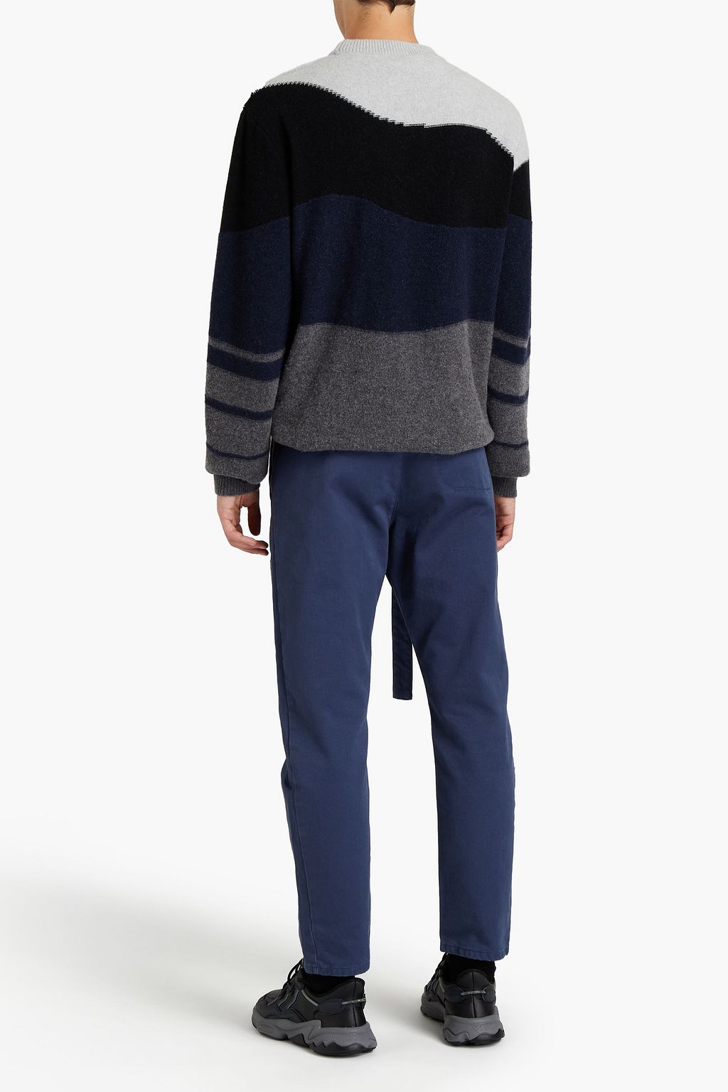 OFF-WHITE™ Brushed intarsia wool sweater