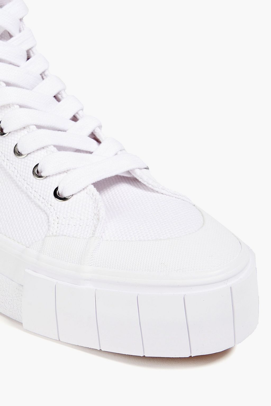 GOOD NEWS Palm canvas platform high-top sneakers