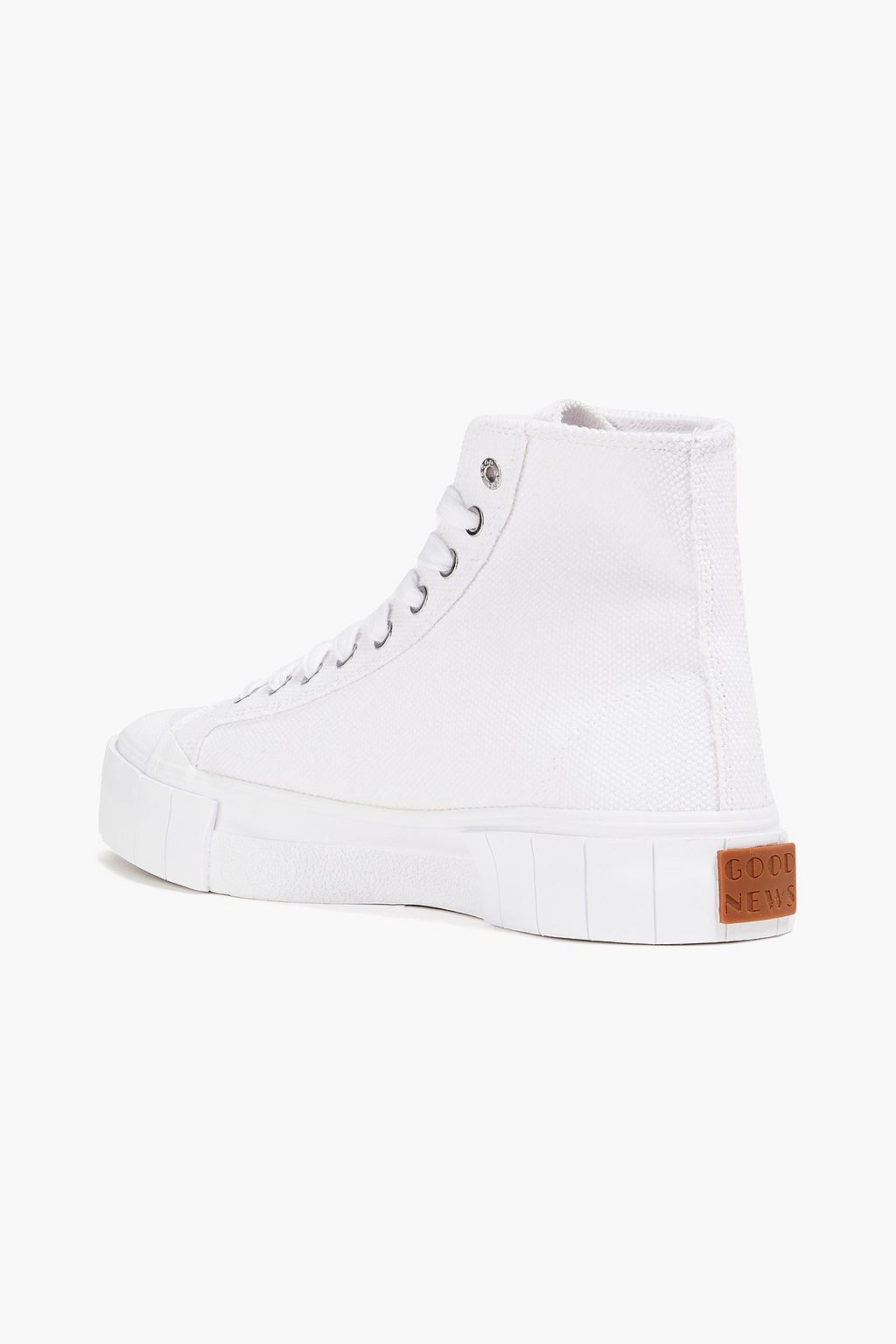 GOOD NEWS Palm canvas platform high-top sneakers