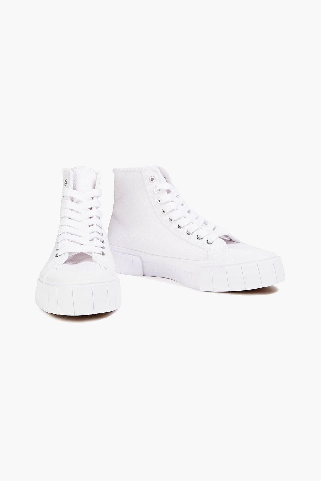 GOOD NEWS Palm canvas platform high-top sneakers